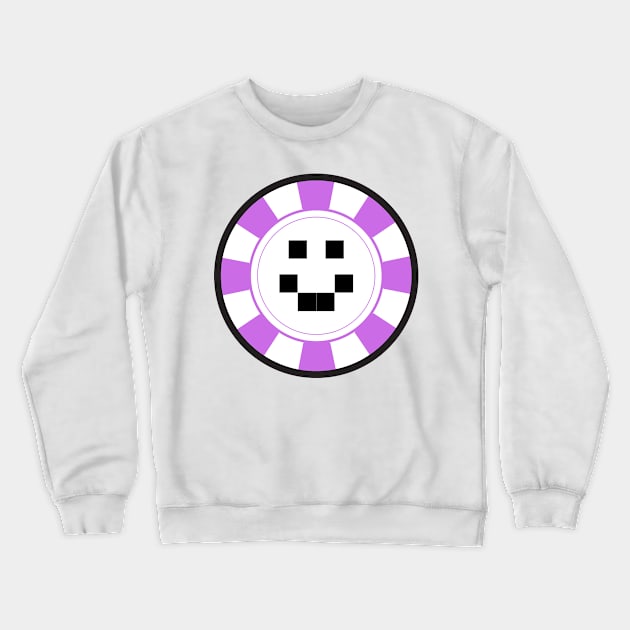 Purple Violet Quackity Casino Crewneck Sweatshirt by Adadita